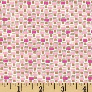   Brights Brick Stripes Pink Fabric By The Yard Arts, Crafts & Sewing