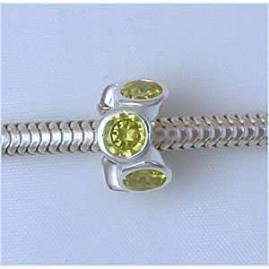   Round Silver Charm Bead for Troll Biagi Pandora Arts, Crafts & Sewing