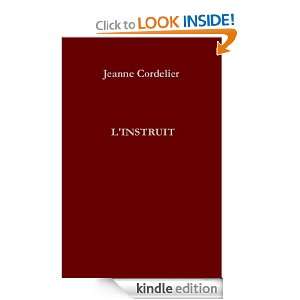 Instruit (French Edition) Jeanne Cordelier  Kindle 