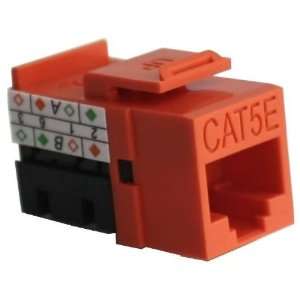  MIG+ Premier Keystone Category 5E Data Jack Cat5e Orange Electronics