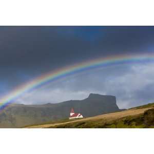  Rainbow over Church, Vik, Iceland by Peter Adams, 72x48 