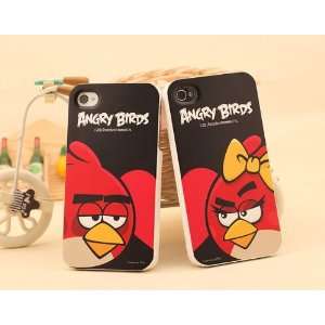  Angry Birds Iphone 4 4s Hard Case   Male&black Color Cell 