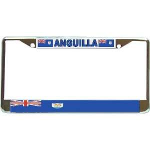  Anguilla Anguillian Flag Chrome License Plate Frame 