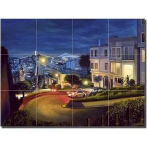 View on Lombard Street in San Francisco by Olga Kuczer   Cityscape 