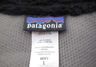 Patagonia Retro X Thick Deep Pile Black Fleece Jacket, mens sz L 