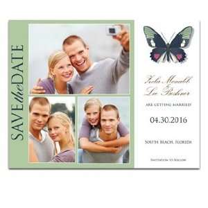  150 Save the Date Cards   Butterfly Moss Spice Dream 