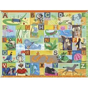  ABC Animal Action Mural Banner