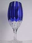 AJKA CASTILLE COBALT CASED ICE BEV WATER + WINE GOBLETS + SHERBERTS 