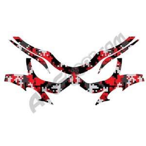  Custom Paintball Mask Wraps   Red Urban Digi Camo Sports 
