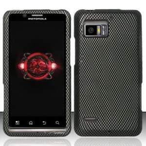 For Motorola Droid Bionic 4G XT875 (Verizon) Carbon Fiber Design Snap 