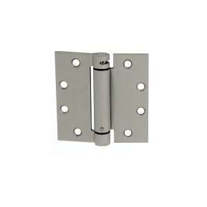   Single 4 1/2 x 4 1/2 Standard Weight Spring Door Hinge with Square Cor