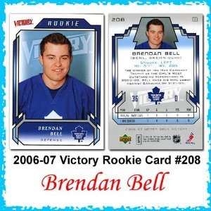  Victory Toronto Maple Leafs 2006 07 Brendan Bell Rookie 