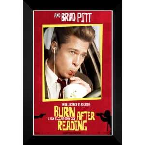 Burn After Reading 27x40 FRAMED Movie Poster   Style F 