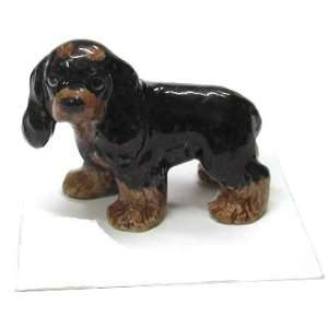  COCKER SPANIEL DOG Black/Brown Puppy Teddy stands New 
