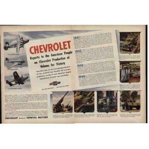   for anti aircraft and anti tank guns. 1945 Chevrolet Ad, A2554