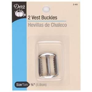  Vest Buckles Nickel by Dritz Arts, Crafts & Sewing