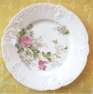 Vintage Porcelain PLATE,Moliere,Germany,ROSE Decorated  