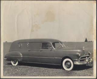 Vintage Car Photo 1951 Pontiac Funeral Hearse 689498  