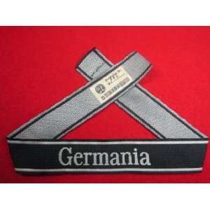  German Nazi SS Germania Cuff Title w RZM SS Tag WWII WW2 