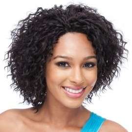 Lace Front Wig Short Wavy for Black Women Vanessa  