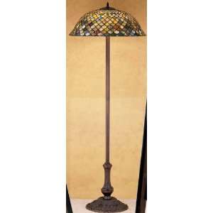  63H Tiffany Fishscale Floor Lamp