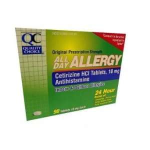90 Tablets Cetirizine HCI Tablets 10 mg Antihistamine Allergy Relief 