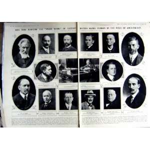  1923 ARCHAEOLOGY MEN NEWBERRY WOOLLEY WACE ARTHUR EVANS 