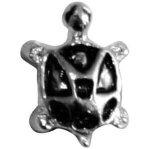  Silver Plated Bead Turtle Electronics