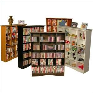  Dark Walnut Venture Horizon Bookcase Media Cubbies 
