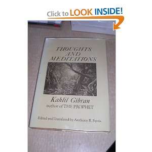  Thoughts and meditations Kahlil Gibran Books