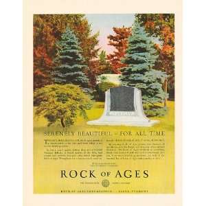  Rock of Ages Ad from October 1930