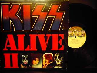 KISS Alive II double LP VG+  