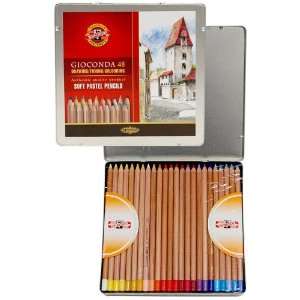  Koh I Noor Gioconda Soft Pastel Pencil Tin Set of 48 Arts 