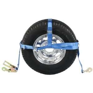 Double Adjustable Wheel Net (Single)   Car Tie Down with Twisted Snap 