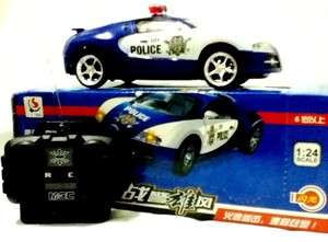 Exotic Police Car 4Ch 124 Scale RC Remote Controlled Sports Car 