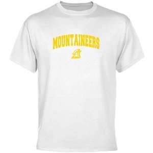  Appalachian State Mountaineers White Mascot Arch T shirt 