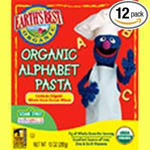 Earths Best Alphabet Pasta, 10 Ounce Grocery & Gourmet Food