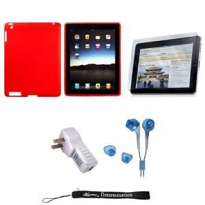 RED Silk Premium Durable Protective Skin for Apple iPad 2 Tab Tablet 