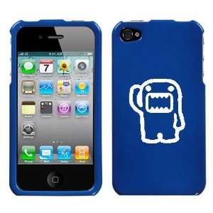 APPLE IPHONE 4 4G WHITE DOMO SALUTING ON A BLUE HARD CASE COVER