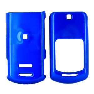  For Motorola VE465 Hard Plastic Case Cover Blue Cell 