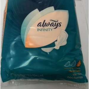  Always Infinity Overnight Pads 3pk Purse Pack Health 