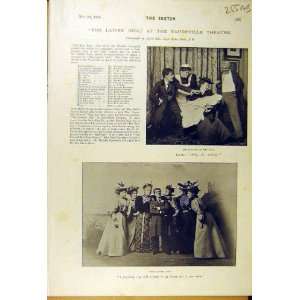  1895 Vaudeville Theatre Ladies Idol Scenes Actors