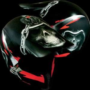  Moto Vation Racing Helmet Skinz , Color Black, Style 
