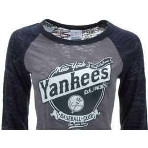  New York Yankees 5th and Ocean MLB Womens 3/4 Sleeve 