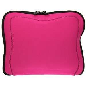 Pink Memory Foam Laptop / Notebook Sleeve With Black Stitching â? Up 