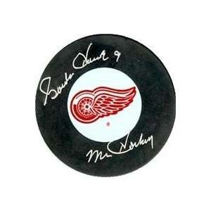  Gordie Howe Autographed/Hand Signed Hockey Puck inscribed 