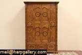 an intriguing dowry cabinet was hand made in india the design is a 