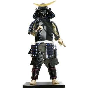  Black Standing Samurai Warrior