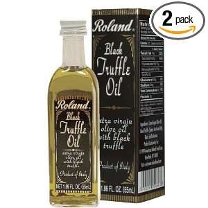 Roland Black Truffle Oil From Italy, 1.86 Ounce Jars (Pack of 2)