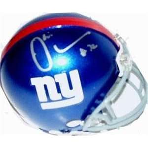  Osi Umenyiora autographed Football Mini Helmet (New York 
